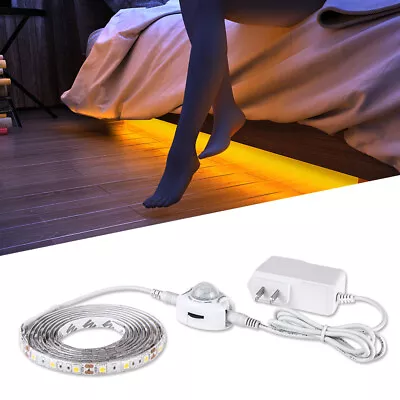 5FT/1.5M Motion Activated LED Strip Light Waterproof For Cabinet Kitchen Stair • $19.99