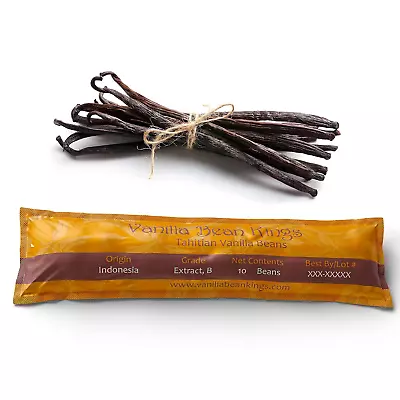 10 Vanilla Beans - Whole Extract Grade B Pods For Baking Homemade Extract Brew • $15.17