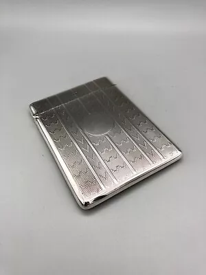 Edwardian Sterling Silver Card Case Mappin & Webb Birmingham 1908 • $248.67