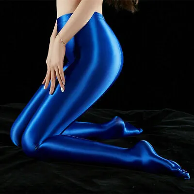 Sexy Women Silky Shiny High Gloss Pantyhose Nylon Stockings Dance Tights Hosiery • $40.57