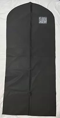 2 Pack Of Black Garment Bags For Travel Suits And Dress Storage. Size 54  X 24  • $16.95