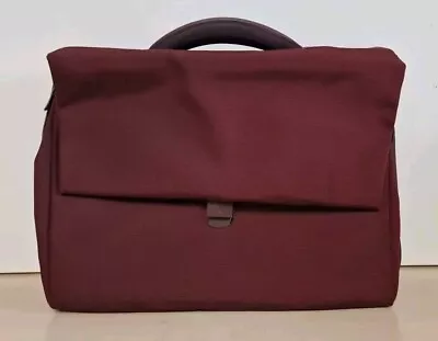 Mandarina Duck Burgundy Red Briefcase / Messenger Laptop Bag Case - Used • £15