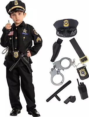 Syncfuns Police Costume For Kids Halloween Cosplay • $48.99