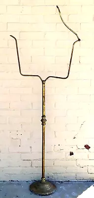 Vintage Hendryx Brass Metal Bird Cage Stand / Lantern Stand 68  Missing One Arm • $99.99