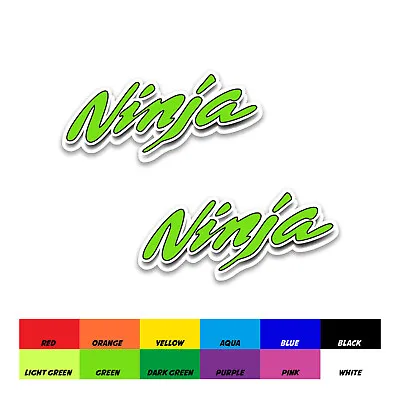 For Kawasaki NINJA Fairing Sticker Decal Motorcycle 3 1/8 Inch Green • £18.08