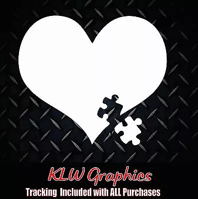 Autism Awareness Heart Puzzle Car Window Vinyl Decal Sticker Family Diesel Kids • $4.85