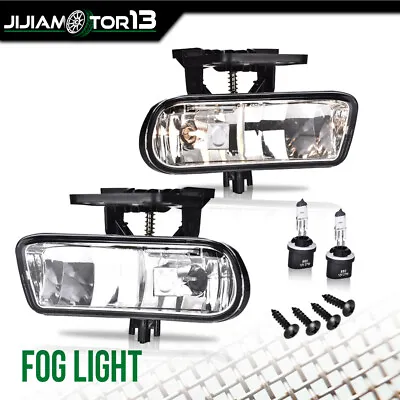 Clear Bumper Fog Lights Driving Lamps Fit For 2000-2006 Chevy Suburban Tahoe JJ • $18.32