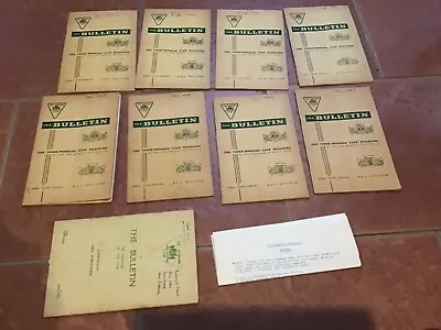 The Morgan Three Wheeler Club Magazines 'The Bulletin' X 9 Issues From 1963 / 56 • $12.63