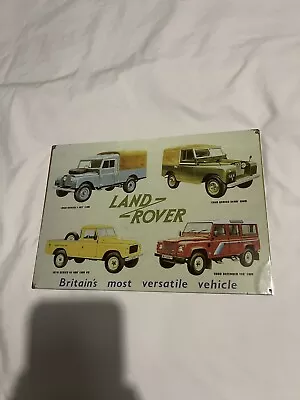 Land Rover Vintage Metal Tin Sign Wall Poster Decorative Tin Sign • £2