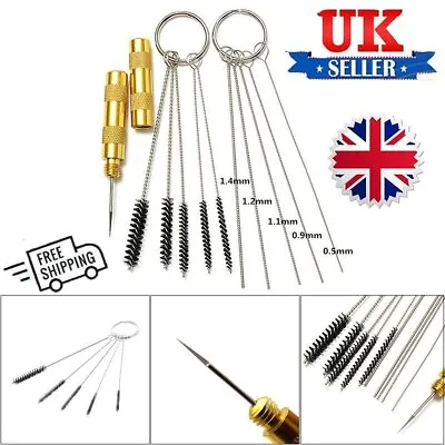 £5.49 • Buy 11pcs Spray Gun Airbrush Cleaning Tool Kit Assorted Brushes And Needles Set