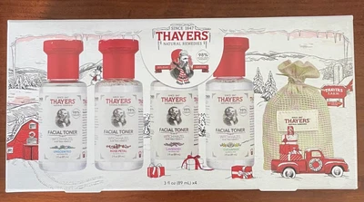 $24.99 • Buy Thayers Alcohol-Free Witch Hazel Facial Toner Set, 3oz, 4 Ct W/ Pads