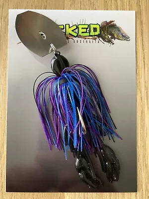 WHACKED LURES AUS ~ 1/2oz YABBY CHATTERBAIT ~ BRUISER • $12.99