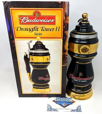 Vintage 2002 Anheuser Busch Draught Tower II Budweiser Beer CS542 Stein AB23 • $113.99