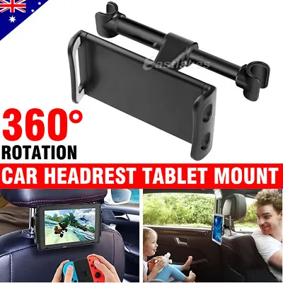 Universal 360° Car Seat Back Headrest Mount Holder For Apple IPad Phone Tablet • $18.49