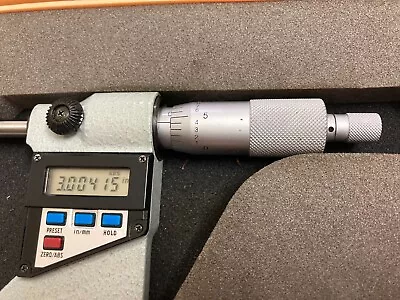 Mitutoyo 293-704 Digital Outside Micrometer 3-4in .00005” • $315