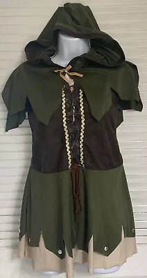 Robin Hood Tween Spirit Girls Dress Costume Large (10-12) Medieval Merry Men • $14.99