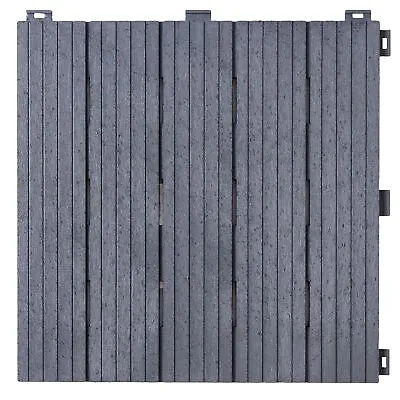 Nature Loving Garden Patio Interlocking Composite Decking Floor Tiles Cool Grey  • £239.99
