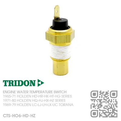Tridon Water Temp Switch 6 Cyl 149-161-179-186 Red Motor [holden Hd-hr-hk-ht-hg] • $75.50