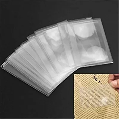 Fresnel 300% Magnifier Credit Card Size 3.25 X 2  Magnifying Lenses X12-Pieces • $11.75