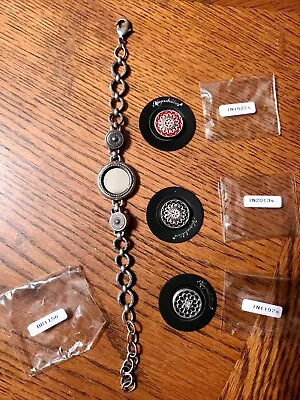 New Magnabilities Mini Callie Bracelet AntiqueSilver  1/2  Magnet 3 Inserts • $18