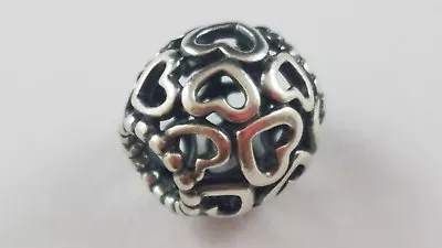 £18.49 • Buy PANDORA Open Your Heart Charm Sterling Silver FREE SHIPPING