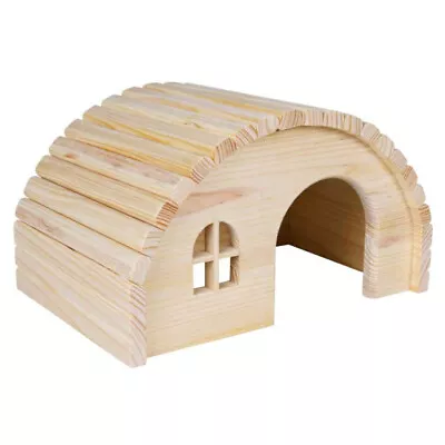 Small Animal Wooden House Trixie Hamster Gerbil Cage Hut Hide Den 61271 Pine New • £9.95