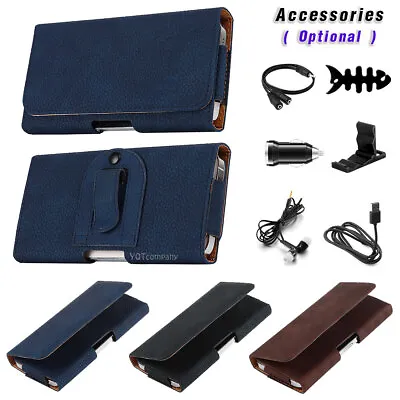 For LG K8 2018/Aristo 2/3 Horizontal Leather Pouch Clip Holster Case/Accessories • $14.99