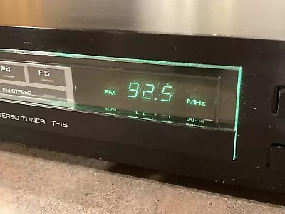 Yamaha T-15 Natural Sound AM/FM Stereo Tuner Tested And Working • $29.95