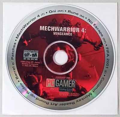 PC Gamer Feb 2001 Demo Disc - Mechwarrior 4: Vengeance • $9.99