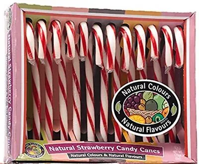 The Natural Candy Shop Strawberry Candy Canes 170g • £9.99