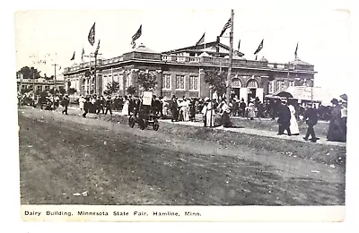Dairy Building Minn. State Fair Hamline Minn. 1910 Postmark Postcard • $3.75