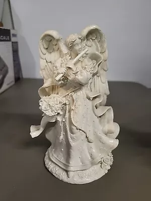 Vintage Angel Playing Flute 7.25in Tall • $16