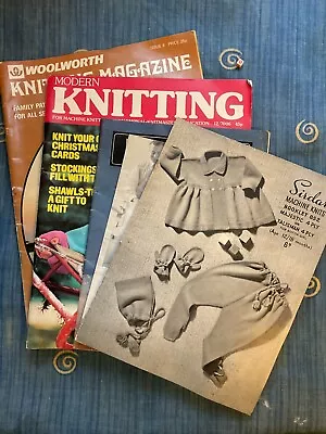 Joblot  Retro/vintage Knitting  Knitting Machine Patterns Magazines • £15.99