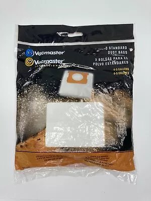 Vacmaster Vacuum Dust Bags 3 Pack 4-5 Gallons Dry Only VDB45 • $3.40