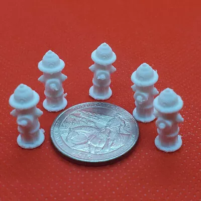 $3.79 • Buy 5-pack-Scale Fire Hydrant-White Unpainted