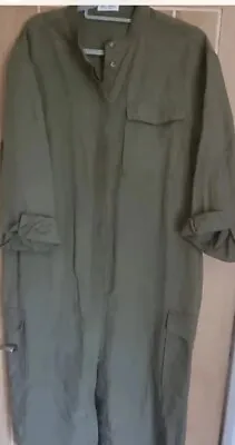 Marc O Polo Khaki Linen Blend Shirt-dress Size 40. Worn Once. • £8