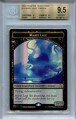 MTG Marit Lage Token BGS 9.5 FTV Lore Magic Mystic Foil Amricons 9211 • $189.99