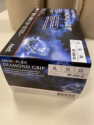 Microflex Diamond Grip Latex Gloves- 100ct/box- MF-300-XL X-LARGE • $30