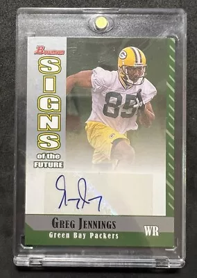 2006 Bowman Signs Of The Future GREG JENNINGS AUTO #SF-GJ Green Bay Packers • $17.99