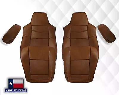 For 2003 2004 2005 2006 2007 Ford F250 F350 Front Seat Covers KING RANCH LEATHER • $47