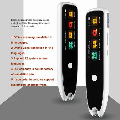 Scan Translation Pen Text Reading Pen 134+ Exam Voice Language Translator Device • $38.35