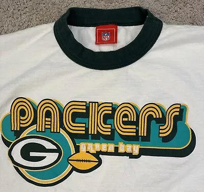 Vintage NFL Green Bay Packers VF Imagewear Retro Style Crew Neck T-shirt XL • $17.99