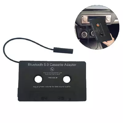 Wireless Bluetooth Car Cassette Tape Adapter Converter For IPhone IPod Samsung • £18.22