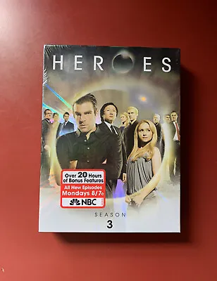 Heroes Season 3 DVD 6 Disc Set (NBC 2009) BRAND NEW UNOPENED. SEE ALL PICS • $10