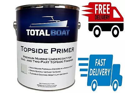 1 Gallon Bottle Marine Topside Boat Paint Primer For Fiberglass Wood White Color • $165