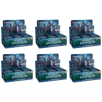 SEALED CASE Play Booster Murders At Karlov Manor 6x Play Booster Boxes MKM MTG • $599.99