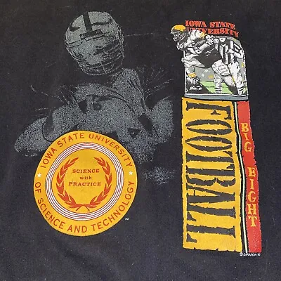 Vintage 1990 Iowa State Cyclones Football Sweatshirt TULTEX Tag Size Large • $24.90
