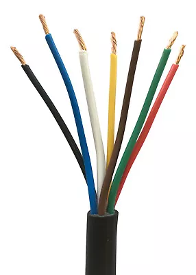 £504.08 • Buy 7 Core Automotive Cable Towing Trailer Wire Dc Thinwall Multicore 12V 24V