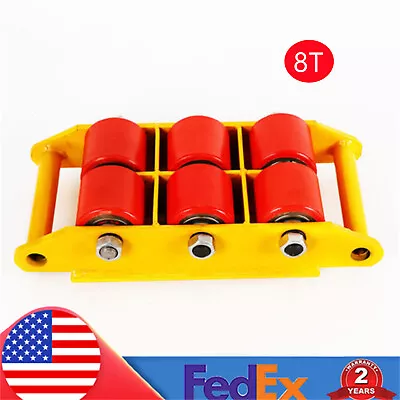 8-Ton Machinery Roller Mover Heavy Duty Machine Dolly Skate Cargo Moving Tool • $62.70