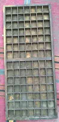 $137.21 • Buy Letterpress Type Case Vintage Print Tray Wood Printers Curios Display 83x36x5cm